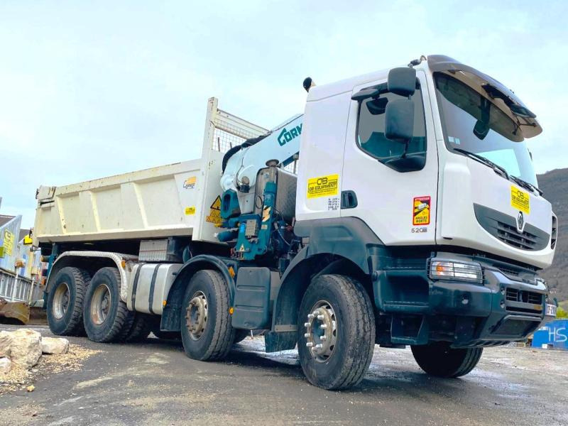 RENAULT KERAX 8x4 520 BIBENNE CIF GRUE CORMACH en leasing occasion RENAULT KERAX 8x4 520 BIBENNE CIF GRUE CORMACH: photos 8