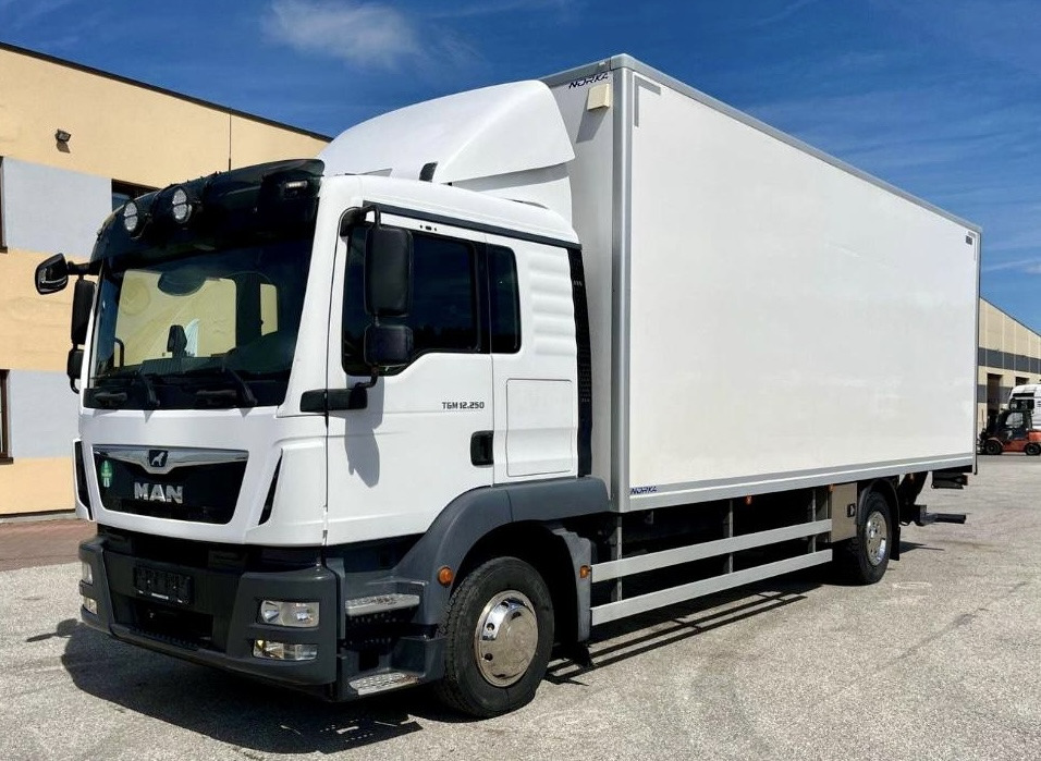 MAN TGM 12.250 / TGL / IZOTERMA / WINDA / 18 EUROPALET / SYPIALKA / AUTOMAT / 2018 ROK - Camion isothermique: photos 1 MAN TGM 12.250 / TGL / IZOTERMA / WINDA / 18 EUROPALET / SYPIALKA / AUTOMAT / 2018 ROK - Camion isothermique: photos 1