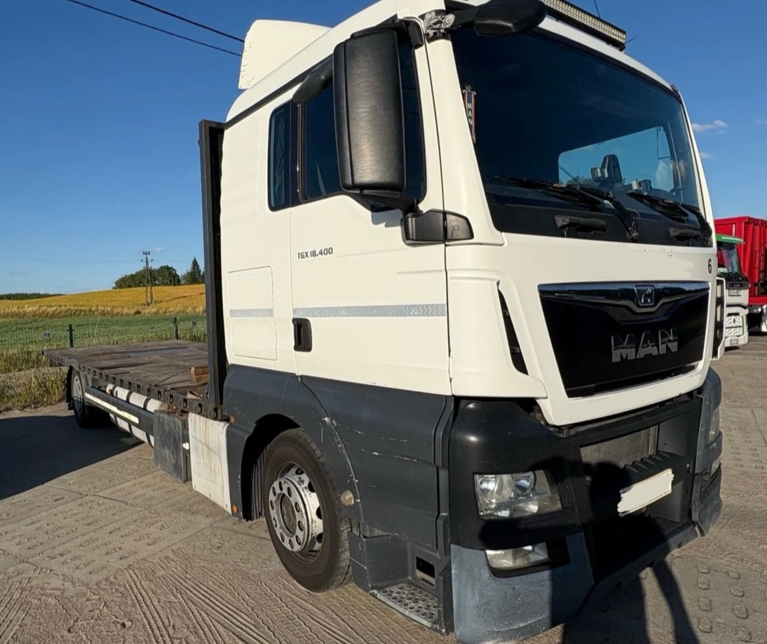 MAN TGX 18.400 / PLATFORMA / 630 TYŚ KM / 2015 ROK / SYPIALKA - Camion plateau: photos 1 MAN TGX 18.400 / PLATFORMA / 630 TYŚ KM / 2015 ROK / SYPIALKA - Camion plateau: photos 1