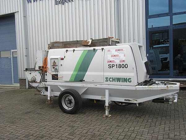 2015 SP 1800 D4 125 KW trailer static pump - Pompe à béton stationnaire: photos 1 2015 SP 1800 D4 125 KW trailer static pump - Pompe à béton stationnaire: photos 1