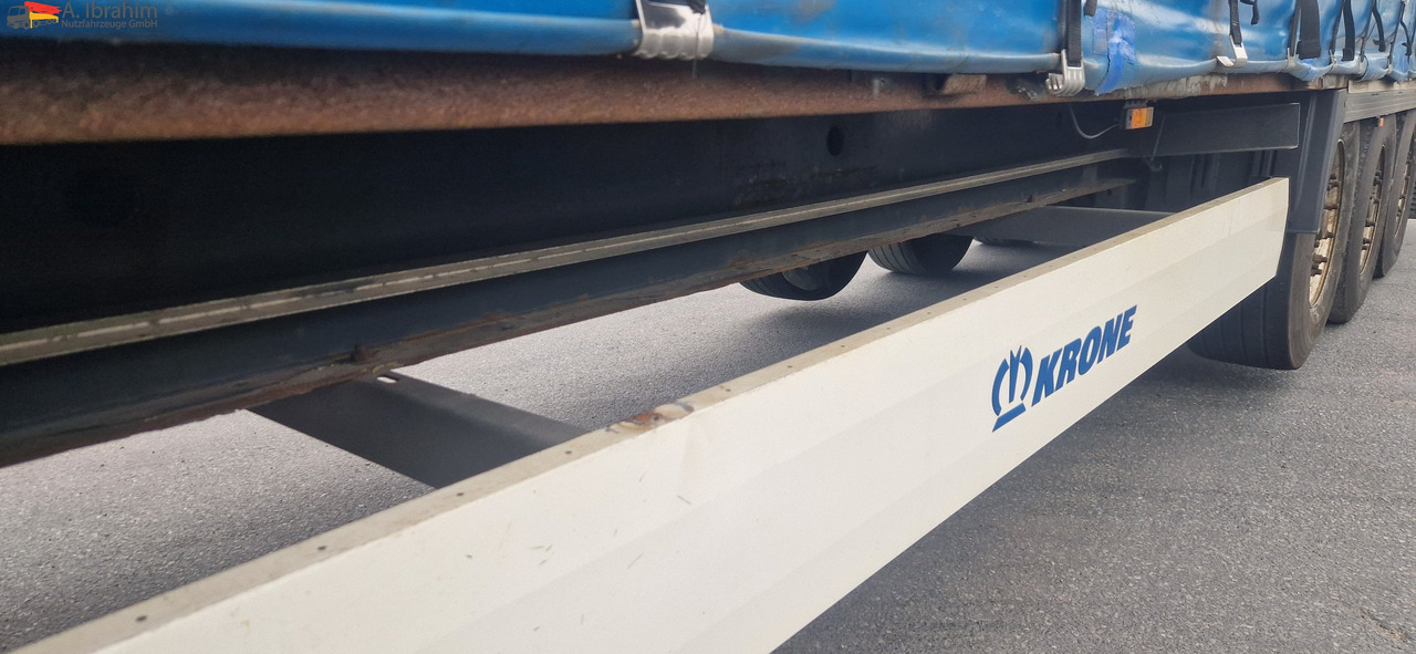 Krone SD Deutscher Auflieger, Pritsche Plane Edscha - Semi-remorque rideaux coulissants: photos 3 Krone SD Deutscher Auflieger, Pritsche Plane Edscha - Semi-remorque rideaux coulissants: photos 3