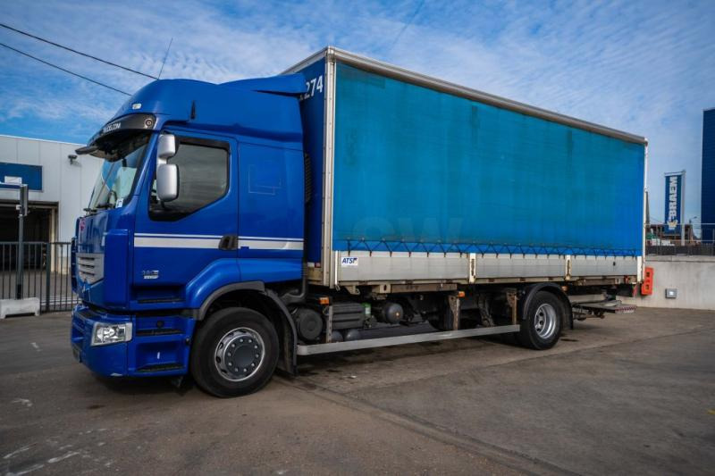 Renault PREMIUM 380 DXI + DHOLLANDIA - Camion à rideaux coulissants: photos 1 Renault PREMIUM 380 DXI + DHOLLANDIA - Camion à rideaux coulissants: photos 1