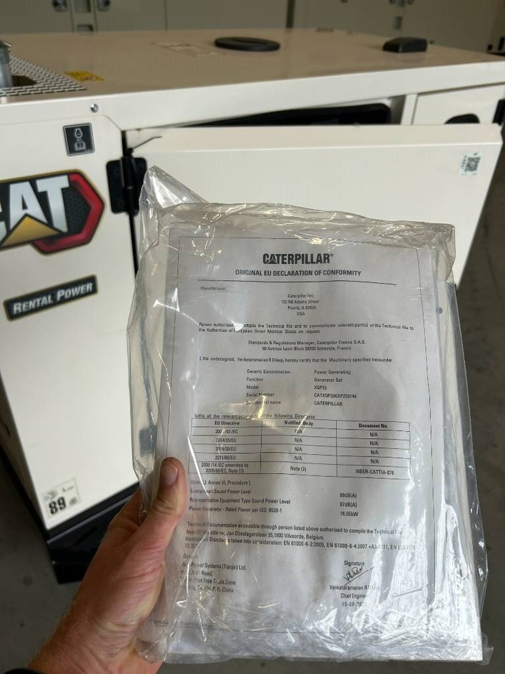 Groupe électrogène neuf CAT XQP20 - Generator 20 kVA Stage V - DPX-18121: photos 20 Groupe électrogène neuf CAT XQP20 - Generator 20 kVA Stage V - DPX-18121: photos 20