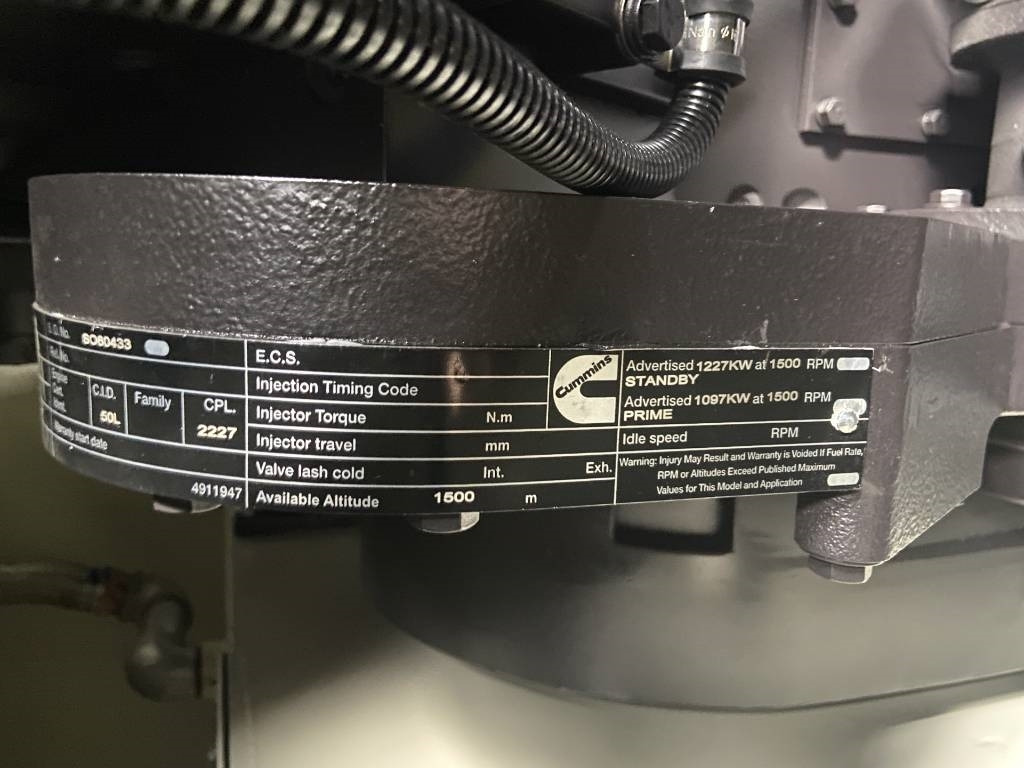 Groupe électrogène neuf Cummins KTA50-G3 - 1375 kVA Generator - DPX-18819: photos 9