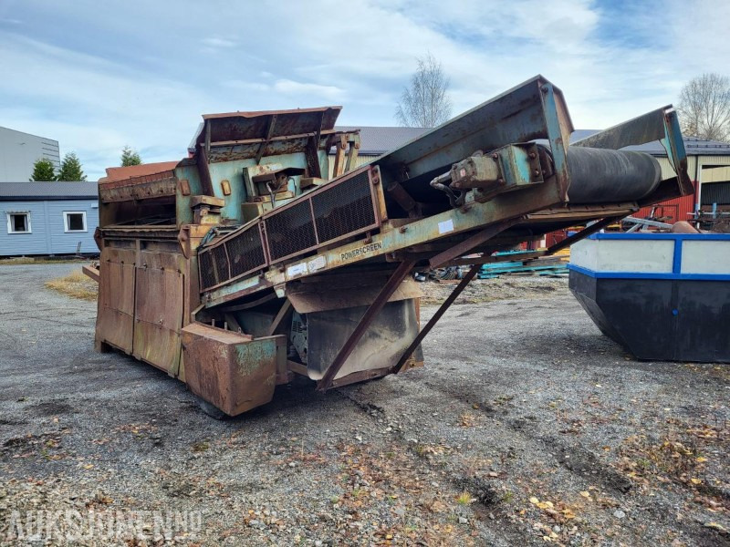 1993 Powerscreen Powergrid grovsorteringsverk for sortering av jord og oppgravde masser. - Crible: photos 3 1993 Powerscreen Powergrid grovsorteringsverk for sortering av jord og oppgravde masser. - Crible: photos 3
