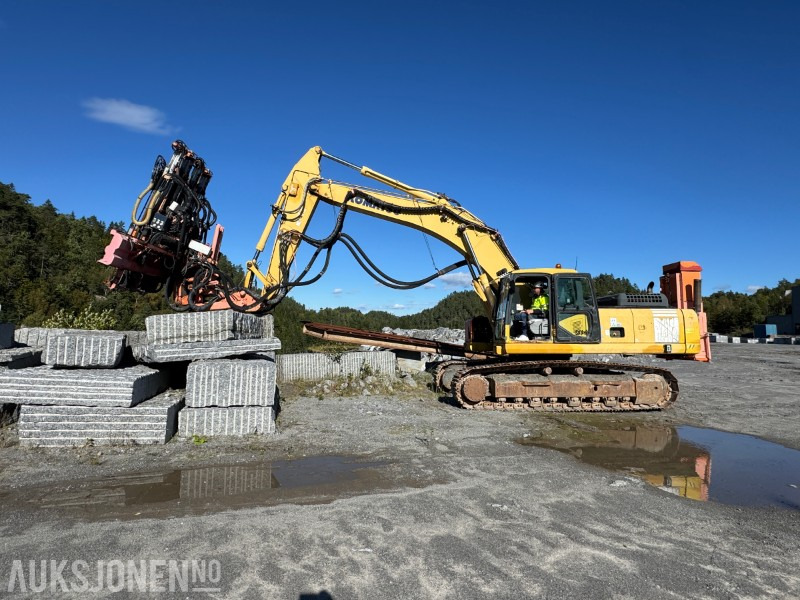 2005 Komatsu PC340 LC-7 Gravemaskin m/ Sandvik DQ440 steintrimmer - Foreuse: photos 2 2005 Komatsu PC340 LC-7 Gravemaskin m/ Sandvik DQ440 steintrimmer - Foreuse: photos 2