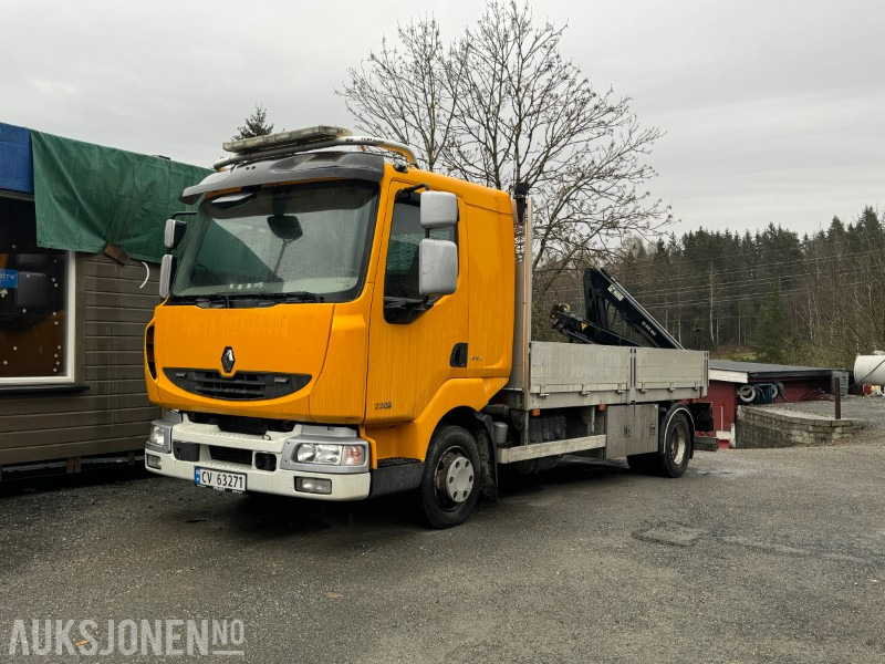 2012 Renault Midlum kranbil - Camion grue: photos 1 2012 Renault Midlum kranbil - Camion grue: photos 1