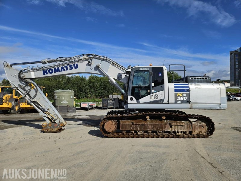 Pelle 2013 Komatsu PC360LC-10 - Graveskuff - Sentralsmøring - HK - 9769T