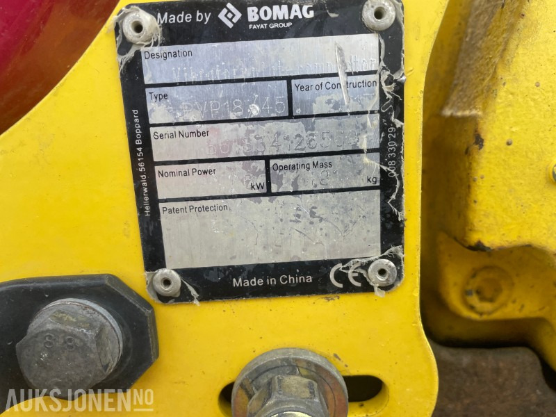 Compacteur 2017 Bomag BVP 18/45 vibroplate med Honda bensinmotor: photos 12