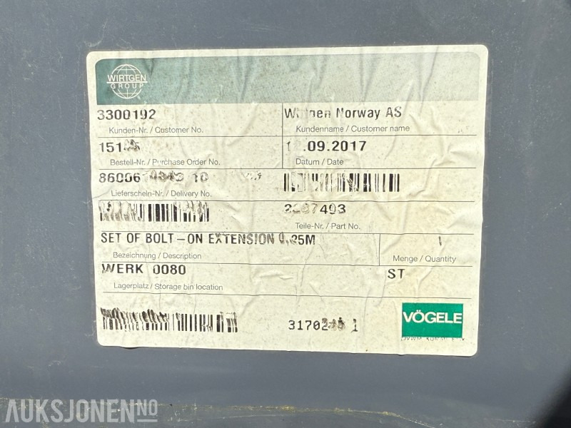 2017 STAMPER 4 MM FOR UTVIDERSETT 0,25M og 2017 UTVIDERSETT 0,25M AB500-3 TV - Matériel de chantier: photos 3 2017 STAMPER 4 MM FOR UTVIDERSETT 0,25M og 2017 UTVIDERSETT 0,25M AB500-3 TV - Matériel de chantier: photos 3