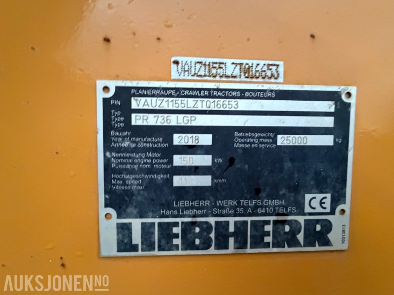 Matériel de chantier 2018 Liebherr PR 736 LGP Beltedoser m/ bakripper - Sertifisert: photos 24