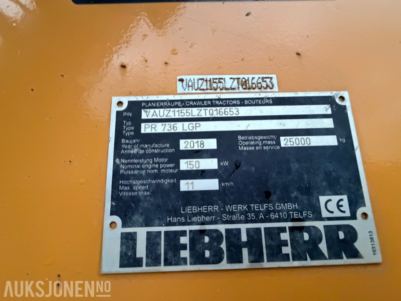 Matériel de chantier 2018 Liebherr PR 736 LGP Beltedoser m/ bakripper - Sertifisert: photos 25