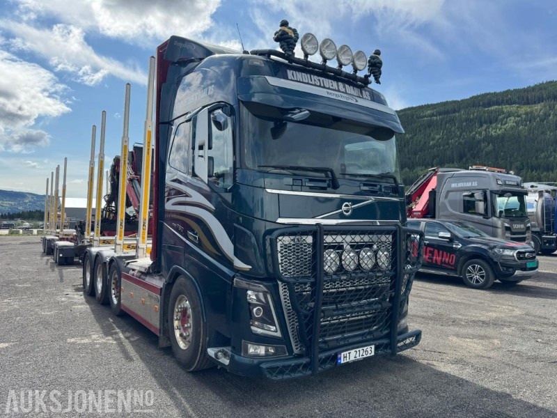 2018 Volvo FH16 8X4 Euro6 komplett tømmerbil med kran og henger. - Camion grumier: photos 3 2018 Volvo FH16 8X4 Euro6 komplett tømmerbil med kran og henger. - Camion grumier: photos 3