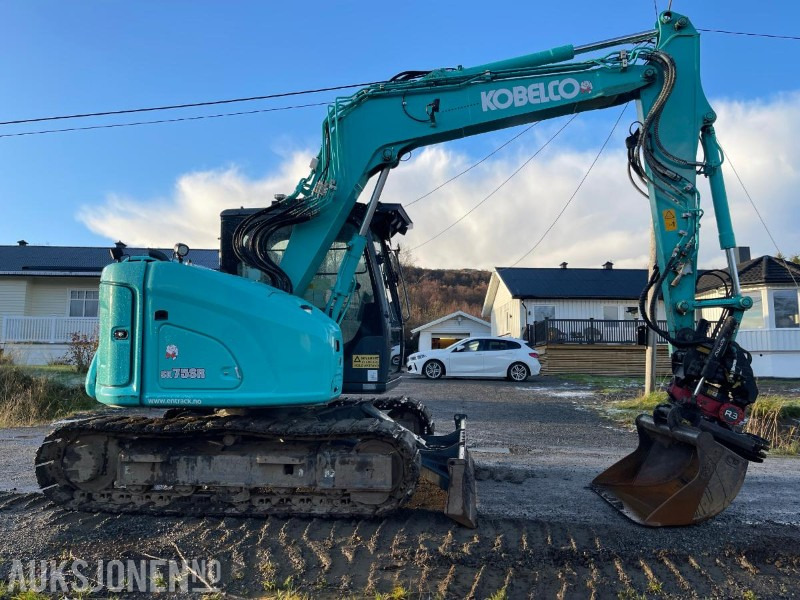 Pelle 2021 Kobelco SK75SR-7 Gravemaskin med skjær, tiltrotator med gripekassett, nylig sertifisert, kun 2400 timer: photos 8 Pelle 2021 Kobelco SK75SR-7 Gravemaskin med skjær, tiltrotator med gripekassett, nylig sertifisert, kun 2400 timer: photos 8