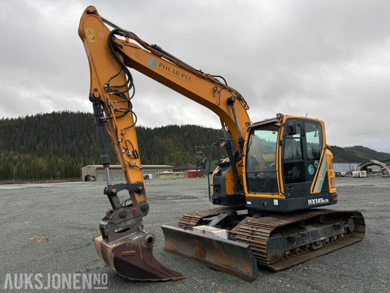2022 Hyundai HX145LCR beltegraver m/ Steelwrist X20 tiltrotator og pusseskuff - Pelle: photos 1 2022 Hyundai HX145LCR beltegraver m/ Steelwrist X20 tiltrotator og pusseskuff - Pelle: photos 1