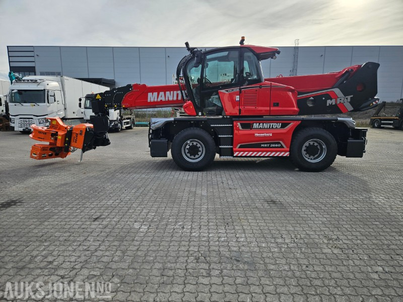 2025 NY - Manitou MRT 2660. Vinsj, Mannskapskurv, Beskjæringsklo/ sag , Gafler - Chariot télescopique: photos 1 2025 NY - Manitou MRT 2660. Vinsj, Mannskapskurv, Beskjæringsklo/ sag , Gafler - Chariot télescopique: photos 1