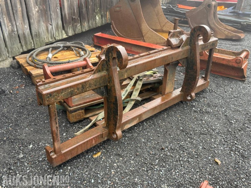 Accessoire pour Engins de chantier Mekanisk pallegaffel med stort BM-feste