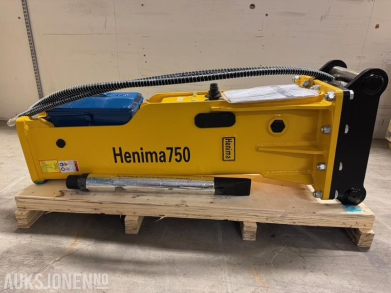 Marteau hydraulique neuf NY HENIMA PIGGHAMMER TIL 6-9 TONNS GRAVEMASKIN S50 M/GARANTI