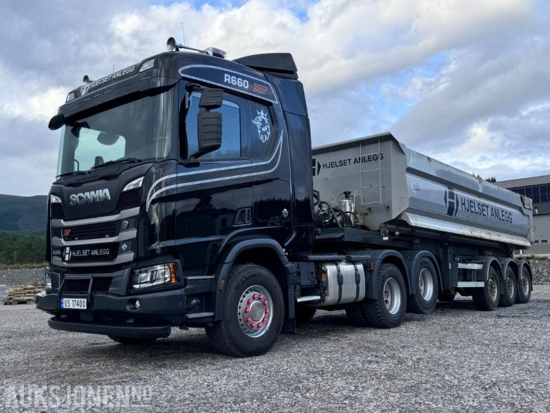 2024 Scania 660 R XT - 6x4 - Trekkvogn med NorSlep tippsemi - Gått kun 12.590 km - Tracteur routier: photos 1 2024 Scania 660 R XT - 6x4 - Trekkvogn med NorSlep tippsemi - Gått kun 12.590 km - Tracteur routier: photos 1