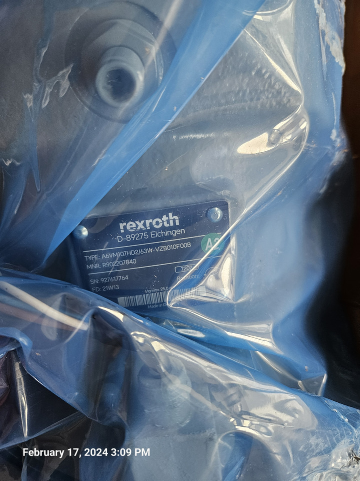 REXROTH A6VM107HD2/63W-VZB010F00B R902207840 - Moteur hydraulique pour Foreuse: photos 2 REXROTH A6VM107HD2/63W-VZB010F00B R902207840 - Moteur hydraulique pour Foreuse: photos 2