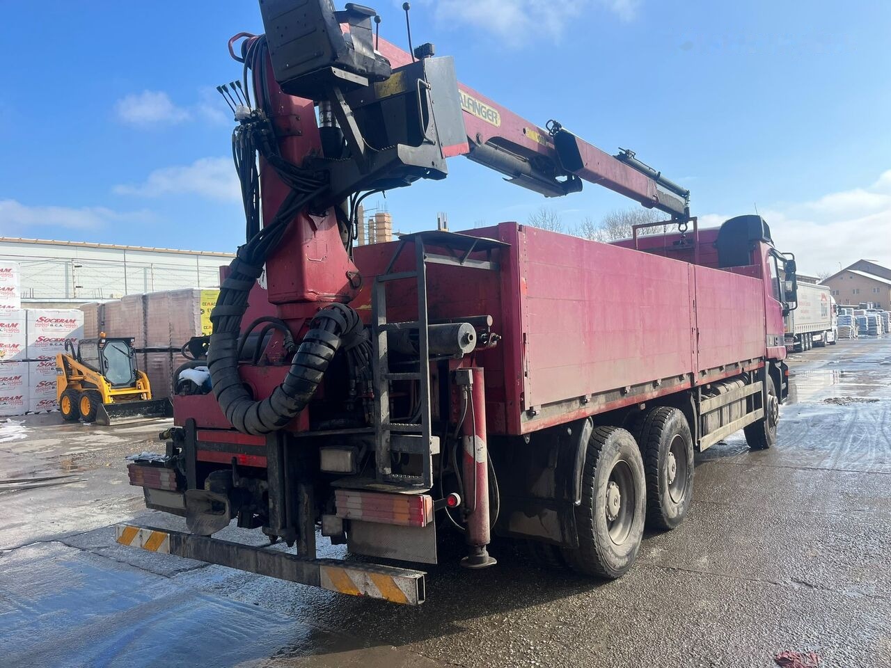Mercedes-Benz Actros MP1 6x4 + Palfinger Krane - Camion grue, Camion plateau: photos 3 Mercedes-Benz Actros MP1 6x4 + Palfinger Krane - Camion grue, Camion plateau: photos 3