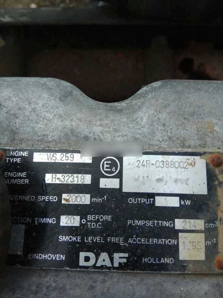 DAF ATI WS259 E2 DAF - Moteur pour Camion: photos 5 DAF ATI WS259 E2 DAF - Moteur pour Camion: photos 5
