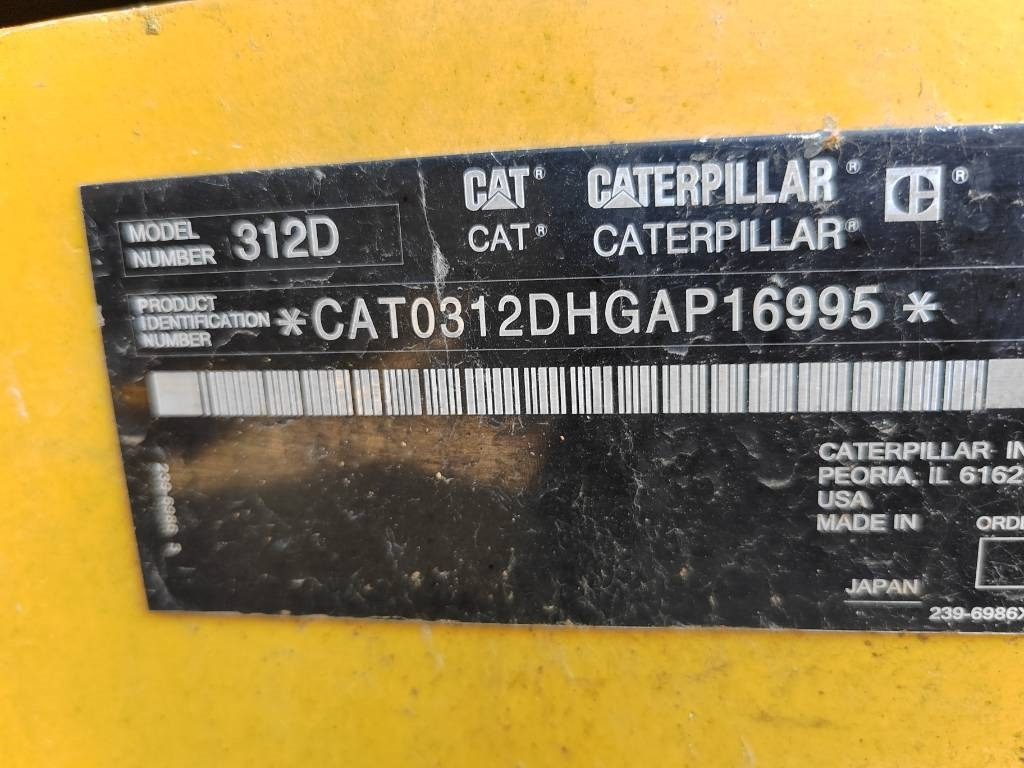 Pelle sur chenille CAT 312 D: photos 11