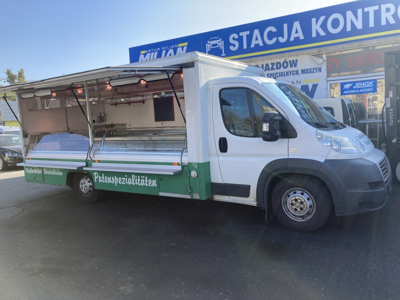 Camion magasin Fiat Ducato Autosklep wędlin sklep bar Gastronomiczny Food Truck Foodtruck Borco