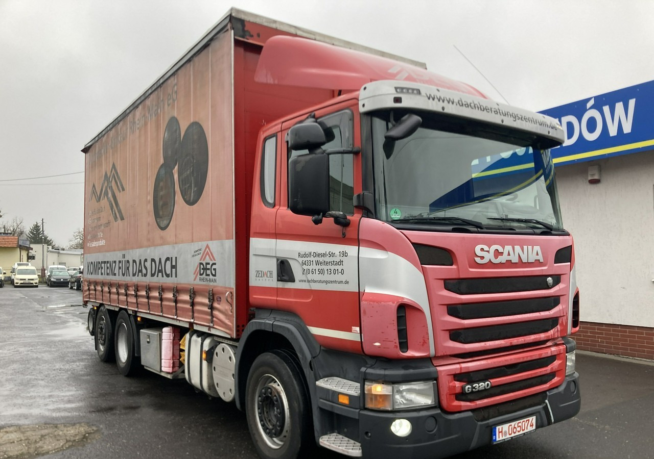 Inna Inny Scania G320 Wózek PALFINGER Firanka Plandeka plandeka Moffett - Camion à rideaux coulissants: photos 1 Inna Inny Scania G320 Wózek PALFINGER Firanka Plandeka plandeka Moffett - Camion à rideaux coulissants: photos 1