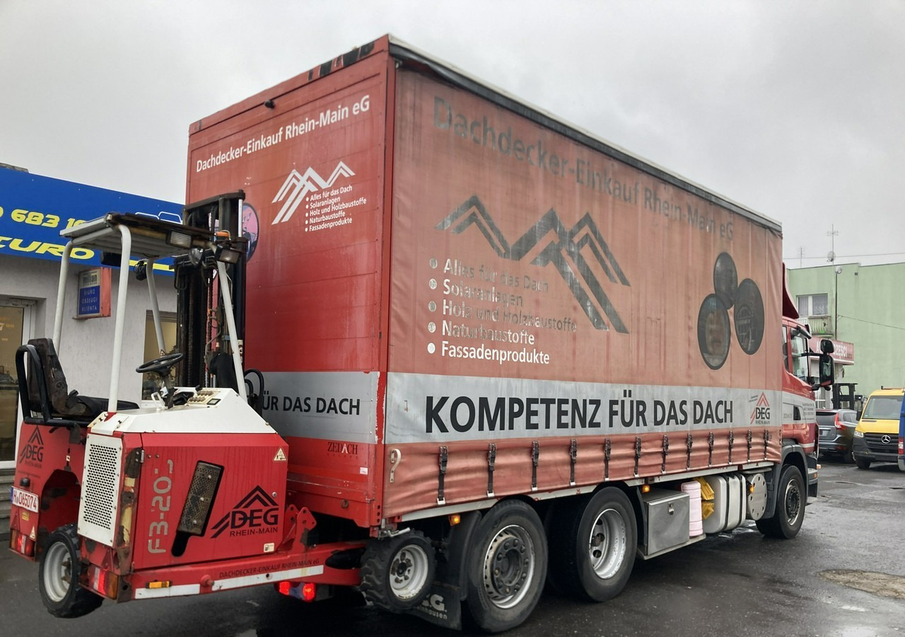 Inna Inny Scania G320 Wózek PALFINGER Firanka Plandeka plandeka Moffett - Camion à rideaux coulissants: photos 4 Inna Inny Scania G320 Wózek PALFINGER Firanka Plandeka plandeka Moffett - Camion à rideaux coulissants: photos 4