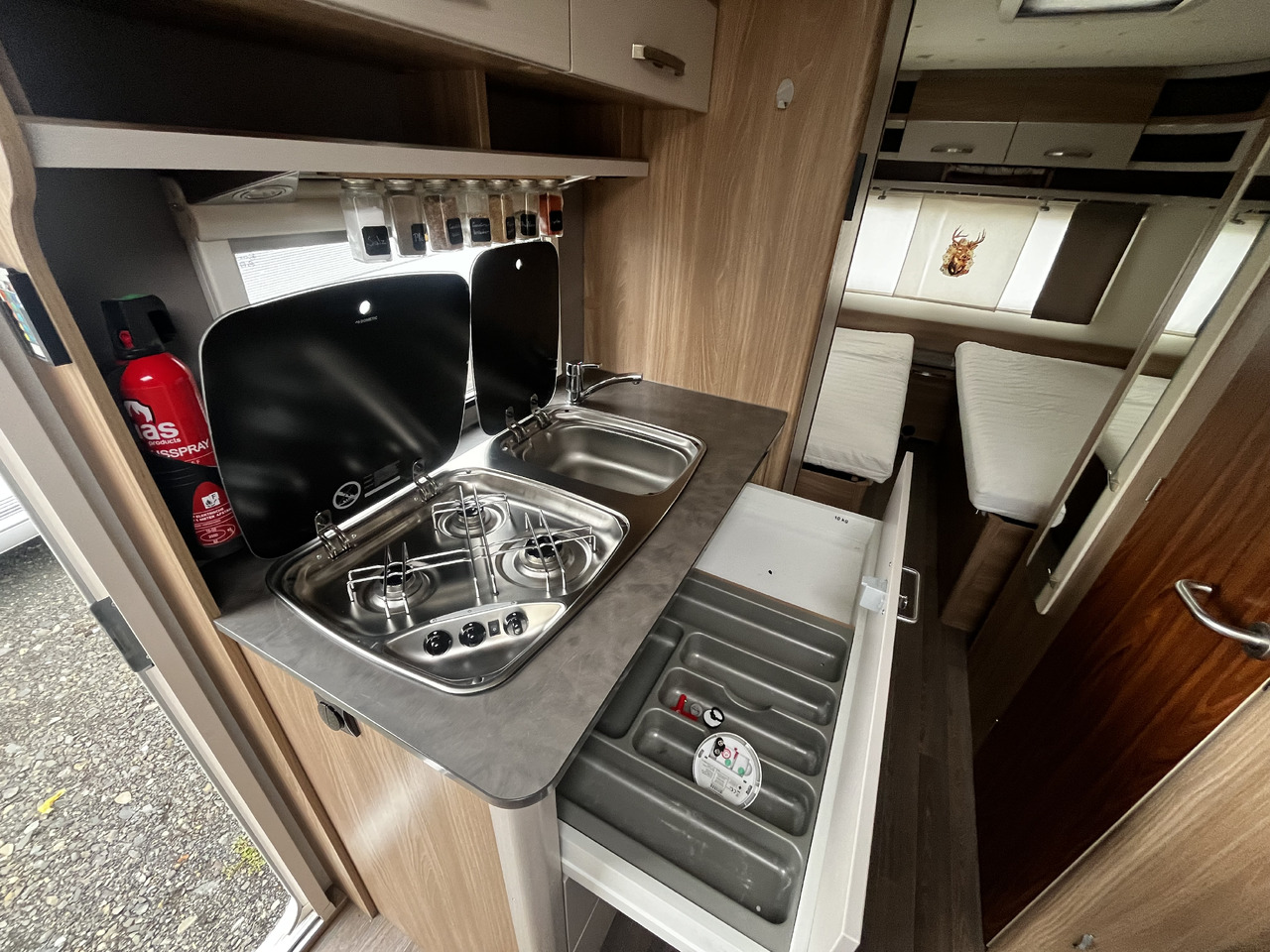 Caravane Bürstner Premio 530 TL Mover Dachklimaanlage Einzelbetten: photos 15