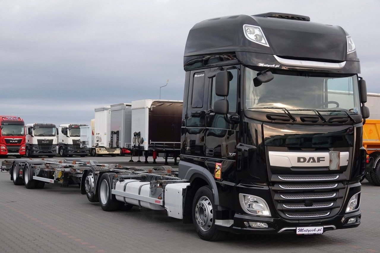 DAF XF 480 / BDF / ZESTAW TANDEM / 2019 / PO KONTRAK - Camion porte-conteneur/ Caisse mobile: photos 1 DAF XF 480 / BDF / ZESTAW TANDEM / 2019 / PO KONTRAK - Camion porte-conteneur/ Caisse mobile: photos 1