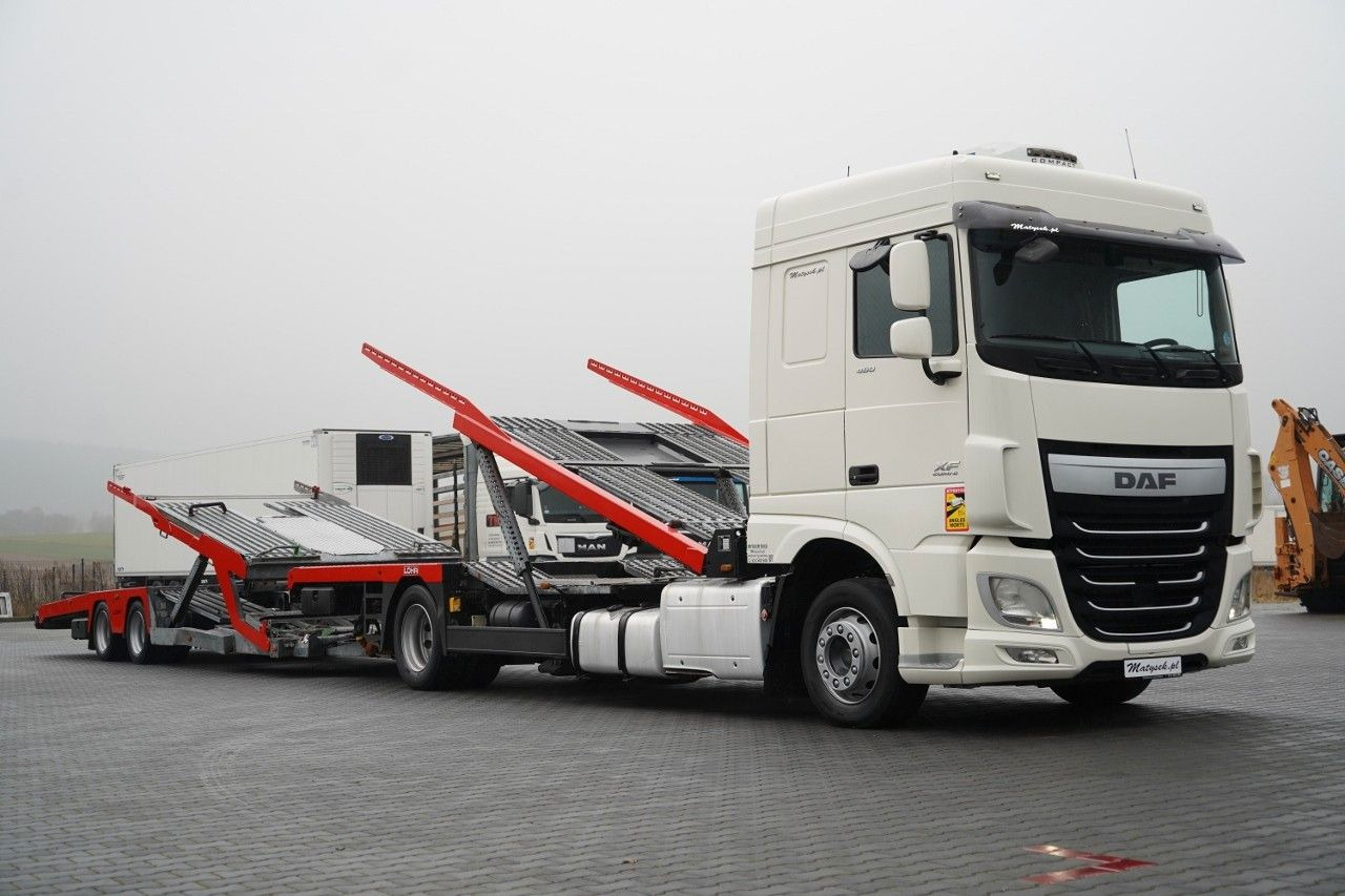 DAF XF 480 / LORA / LOHR / 16,5 M / 4 DOSTAWCZAKI / - Camion porte-voitures: photos 5 DAF XF 480 / LORA / LOHR / 16,5 M / 4 DOSTAWCZAKI / - Camion porte-voitures: photos 5