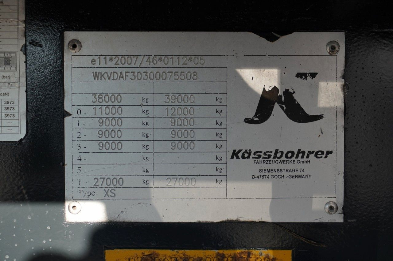 Semi-remorque rideaux coulissants Kässbohrer FIRANKA / STANDARD / MOCNA PODŁOGA SZYNA-DESKA: photos 26 Semi-remorque rideaux coulissants Kässbohrer FIRANKA / STANDARD / MOCNA PODŁOGA SZYNA-DESKA: photos 26