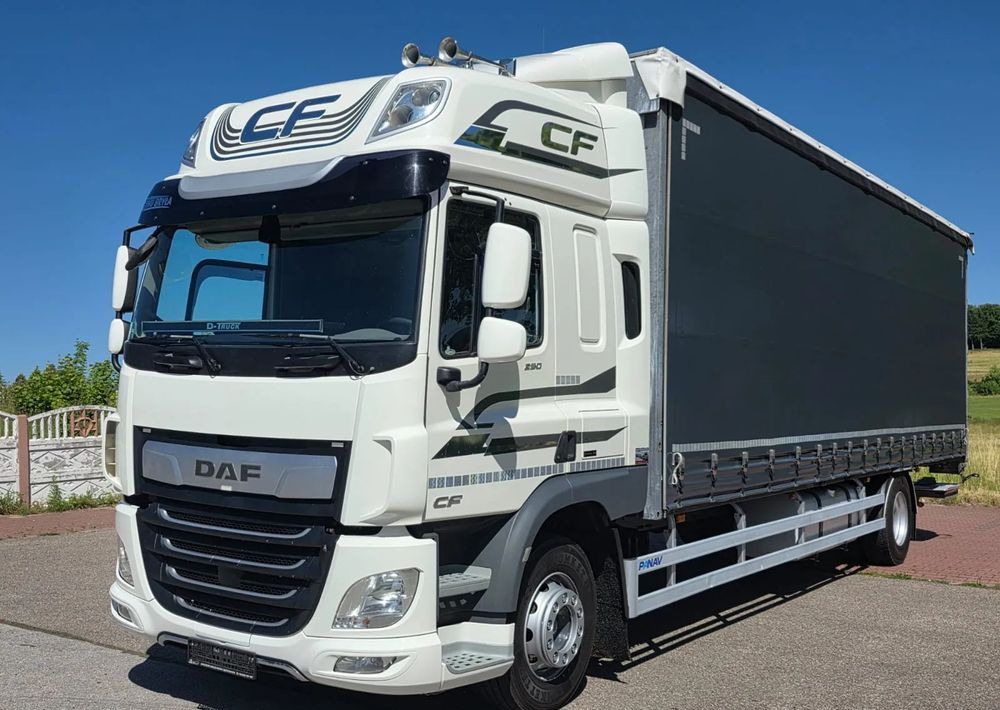 DAF CF290 / CF320 / FIRANKA / WINDA DHOLLANDIA / E6/ JEDEN WŁAŚCICIEL / SPROWADZONY / 22PALETY / 2019/ PODNOSZONY DACH / JAK NOWY - Camion à rideaux coulissants: photos 1 DAF CF290 / CF320 / FIRANKA / WINDA DHOLLANDIA / E6/ JEDEN WŁAŚCICIEL / SPROWADZONY / 22PALETY / 2019/ PODNOSZONY DACH / JAK NOWY - Camion à rideaux coulissants: photos 1