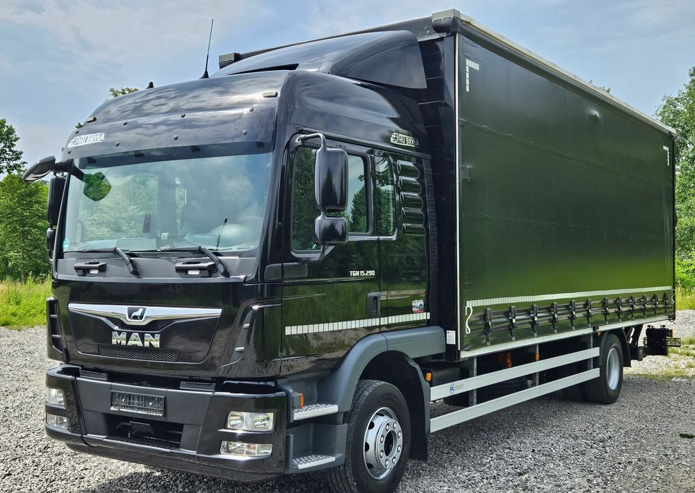 MAN TGM 15.290 / FIRANKA / 2019R / SPROWADZONY/ 7500 ŁADOWNOŚĆ / 18 PALET / E6 / JAK NOWY / WINDA / - Camion à rideaux coulissants: photos 2 MAN TGM 15.290 / FIRANKA / 2019R / SPROWADZONY/ 7500 ŁADOWNOŚĆ / 18 PALET / E6 / JAK NOWY / WINDA / - Camion à rideaux coulissants: photos 2