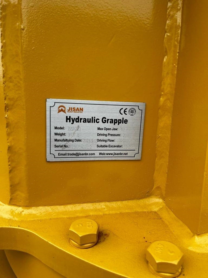 Jisan JSSR220 HYDRAULIC GRAPPLE - Grappin pour Engins de chantier: photos 3 Jisan JSSR220 HYDRAULIC GRAPPLE - Grappin pour Engins de chantier: photos 3