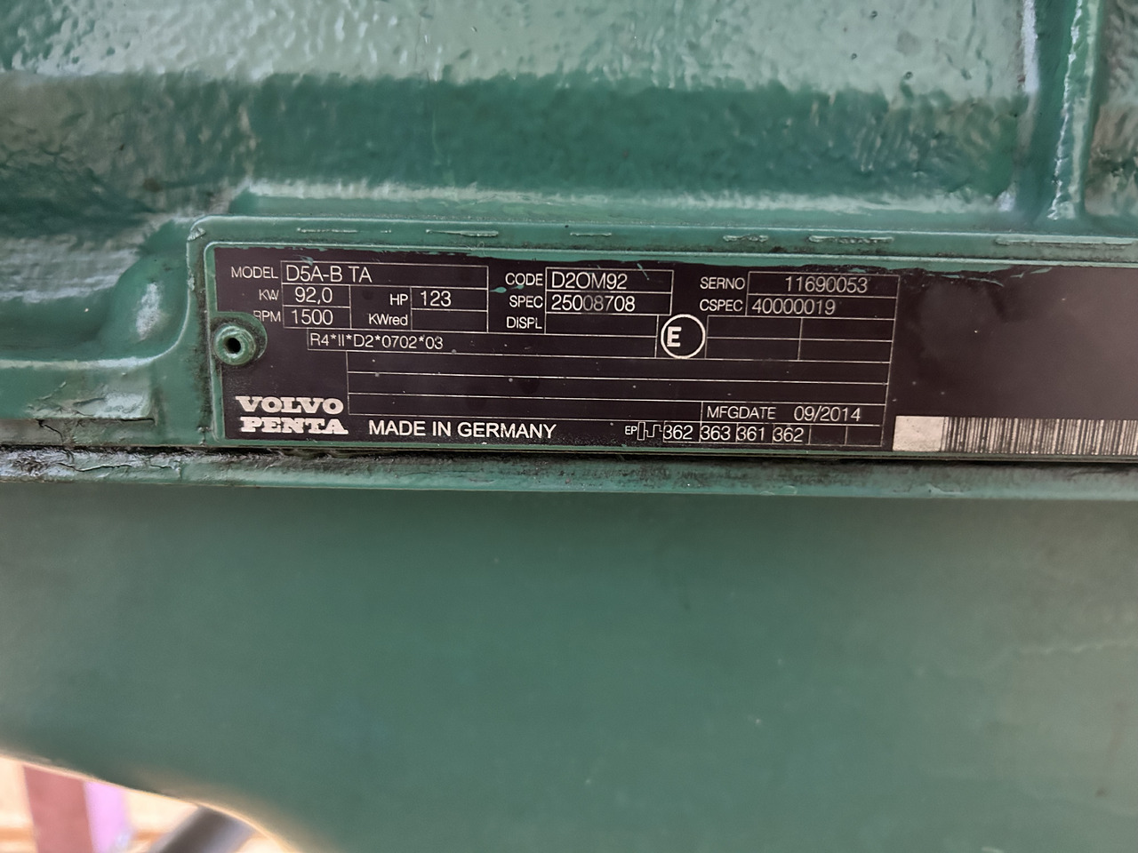 Moteur Volvo Penta D5-B TA (1500RPM): photos 9