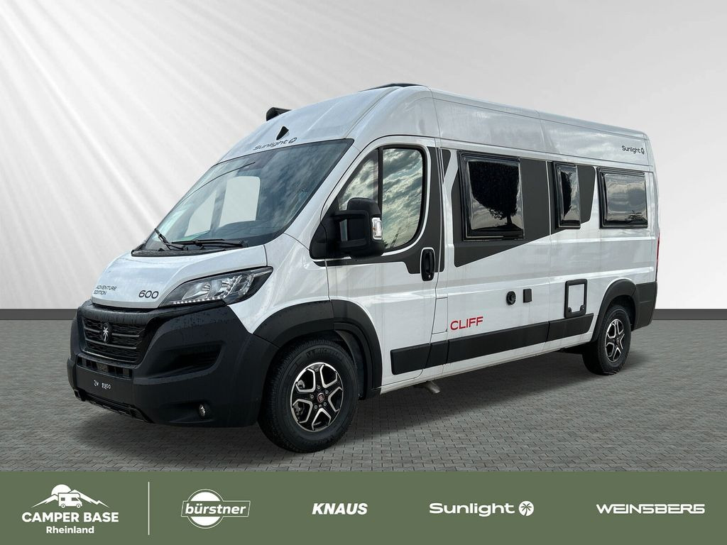 Fourgon aménagé neuf Sunlight Adventure Cliff 600 Fiat