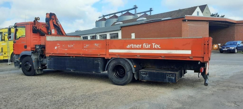 Camion plateau, Camion grue MAN TG-M18.280PS Hiab 111B-2 mit Funk: photos 14