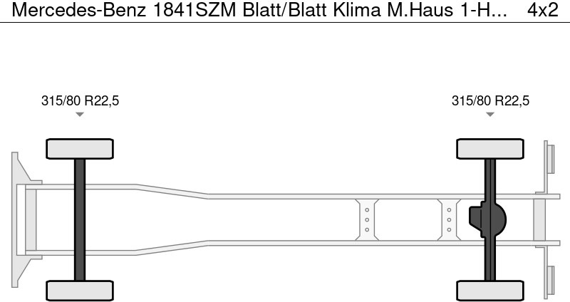 Mercedes-Benz 1841SZM Blatt/Blatt Klima M.Haus 1-Hand - Camion benne: photos 4 Mercedes-Benz 1841SZM Blatt/Blatt Klima M.Haus 1-Hand - Camion benne: photos 4