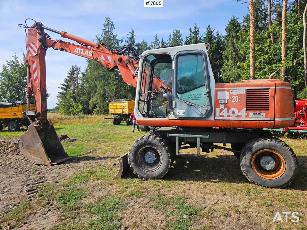 1995 Atlas 1404 - Pelle sur pneus: photos 4 1995 Atlas 1404 - Pelle sur pneus: photos 4