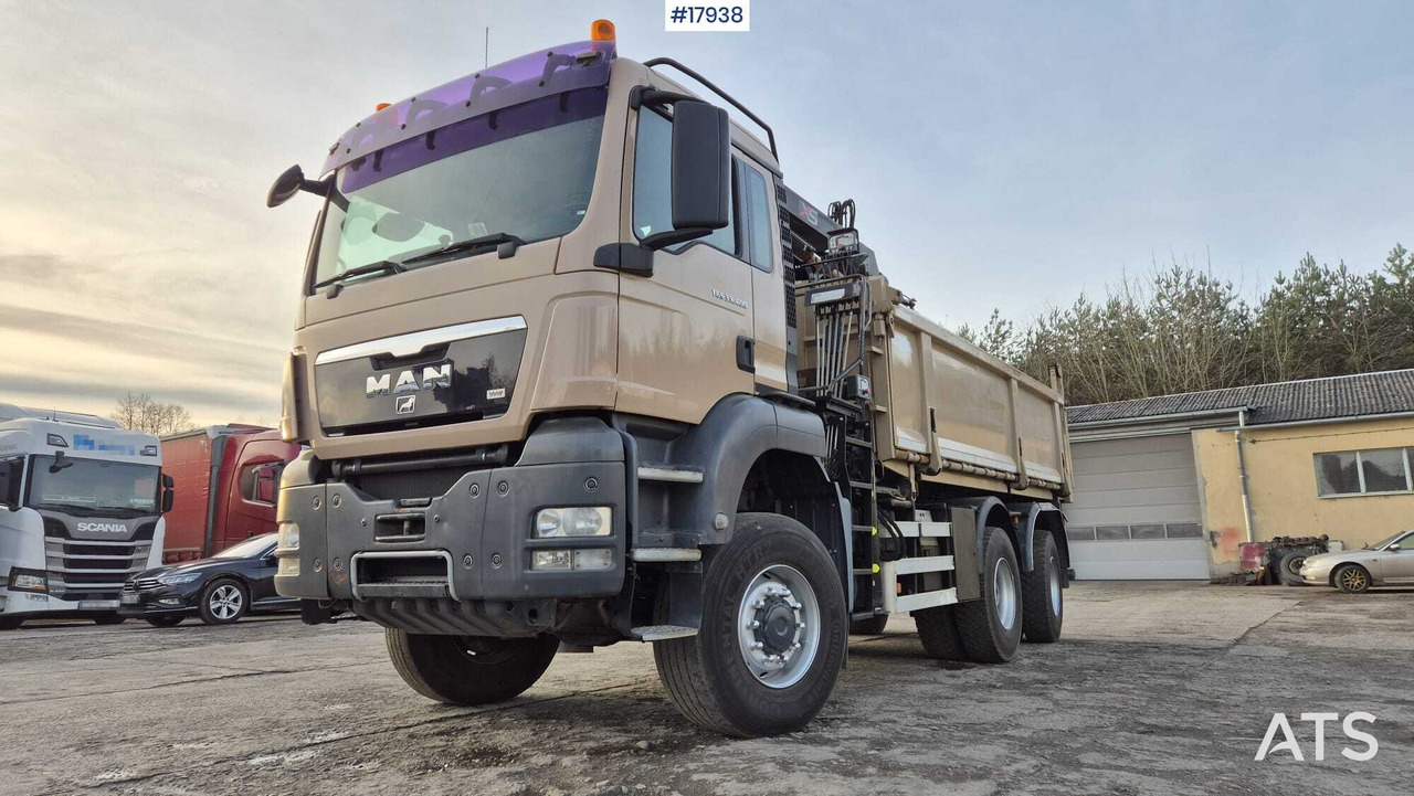 Tipper MAN TGS 33.400 6x4 HDS HIAB 144 DS-2 DUO (2009) - Camion benne, Camion grue: photos 2 Tipper MAN TGS 33.400 6x4 HDS HIAB 144 DS-2 DUO (2009) - Camion benne, Camion grue: photos 2