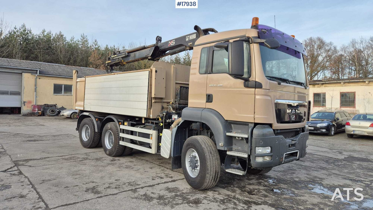 Tipper MAN TGS 33.400 6x4 HDS HIAB 144 DS-2 DUO (2009) - Camion benne, Camion grue: photos 5 Tipper MAN TGS 33.400 6x4 HDS HIAB 144 DS-2 DUO (2009) - Camion benne, Camion grue: photos 5