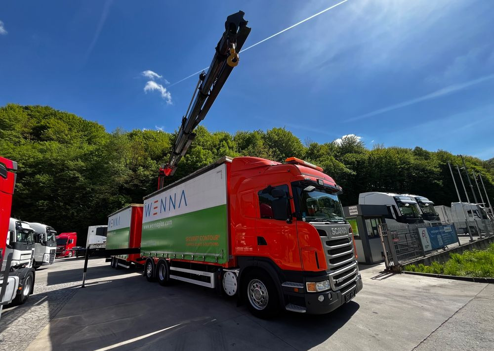 Scania G420 // Tandem // HDS Palfinger 18002 EH // Przyczepa // Oś skrętna podnoszona // Video !!! - Camion à rideaux coulissants, Camion électrique: photos 2 Scania G420 // Tandem // HDS Palfinger 18002 EH // Przyczepa // Oś skrętna podnoszona // Video !!! - Camion à rideaux coulissants, Camion électrique: photos 2