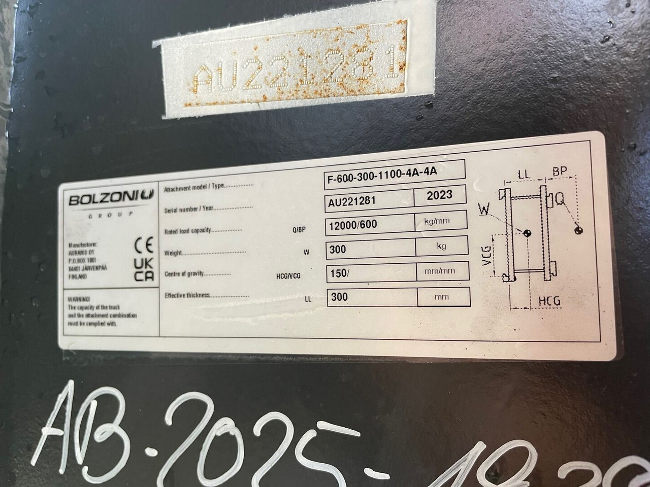 Bolzoni F-600-300-1100-41-KA - Accessoire pour Chariot élévateur: photos 5 Bolzoni F-600-300-1100-41-KA - Accessoire pour Chariot élévateur: photos 5