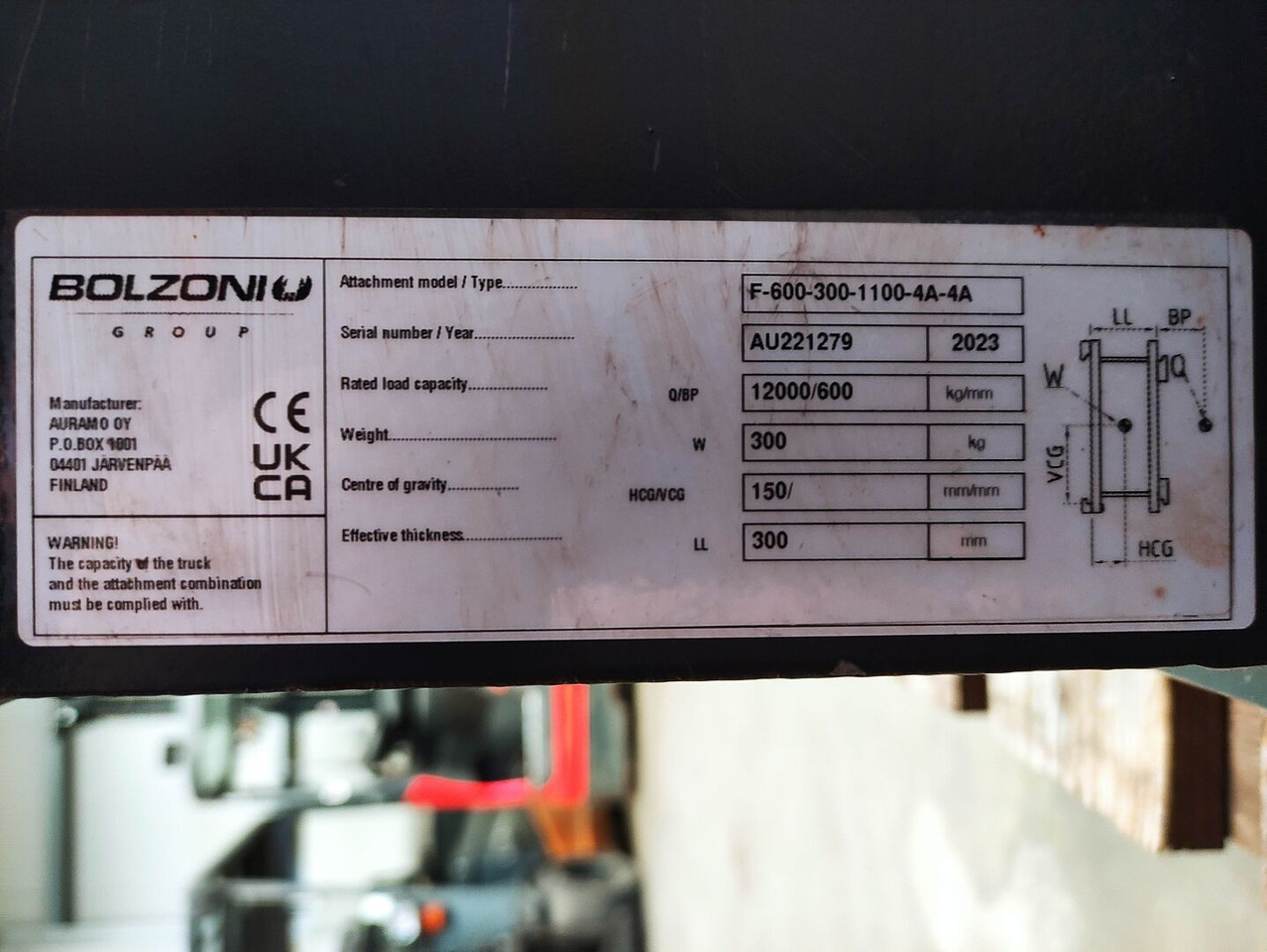 Bolzoni F-600-300-1100-4A-4A - Accessoire pour Gerbeur: photos 5 Bolzoni F-600-300-1100-4A-4A - Accessoire pour Gerbeur: photos 5