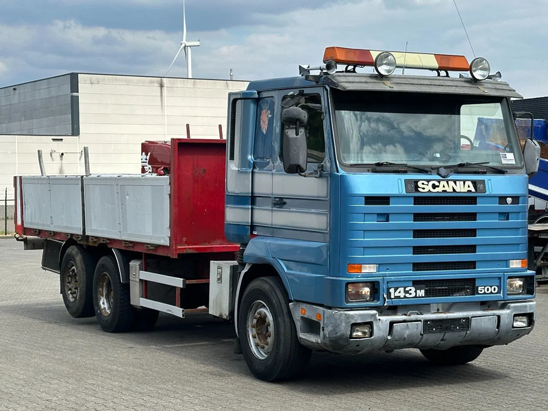 Scania R143-500 V8 6x2 Retarder Full Air Euro 1 - Camion plateau: photos 2 Scania R143-500 V8 6x2 Retarder Full Air Euro 1 - Camion plateau: photos 2