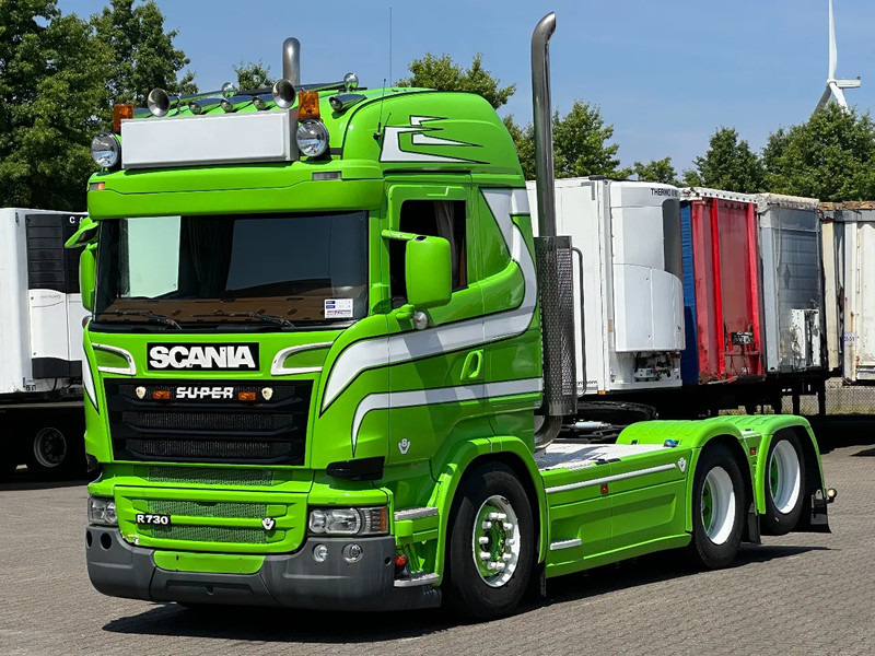 Scania R730 V8 6x2 Boogie Retarder Full Air *Special Interior* - Tracteur routier: photos 1 Scania R730 V8 6x2 Boogie Retarder Full Air *Special Interior* - Tracteur routier: photos 1