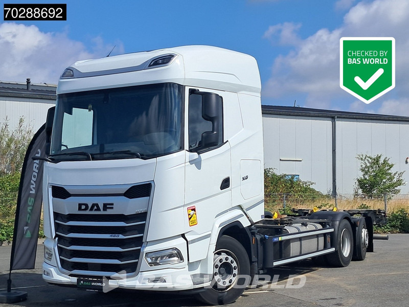 DAF XG 480 6X2 BDF 2xTanks Lift+lenkasche Automatic ACC LED Euro 6 - Camion porte-conteneur/ Caisse mobile: photos 1 DAF XG 480 6X2 BDF 2xTanks Lift+lenkasche Automatic ACC LED Euro 6 - Camion porte-conteneur/ Caisse mobile: photos 1